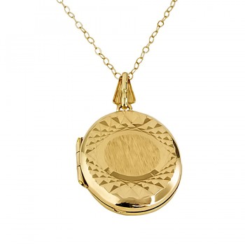9ct gold 3.5g 16 inch Locket with chain